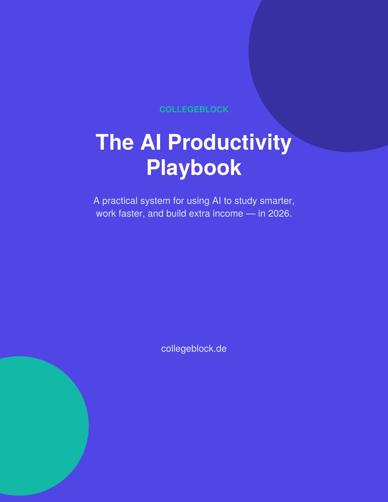 AI Productivity Playbook cover