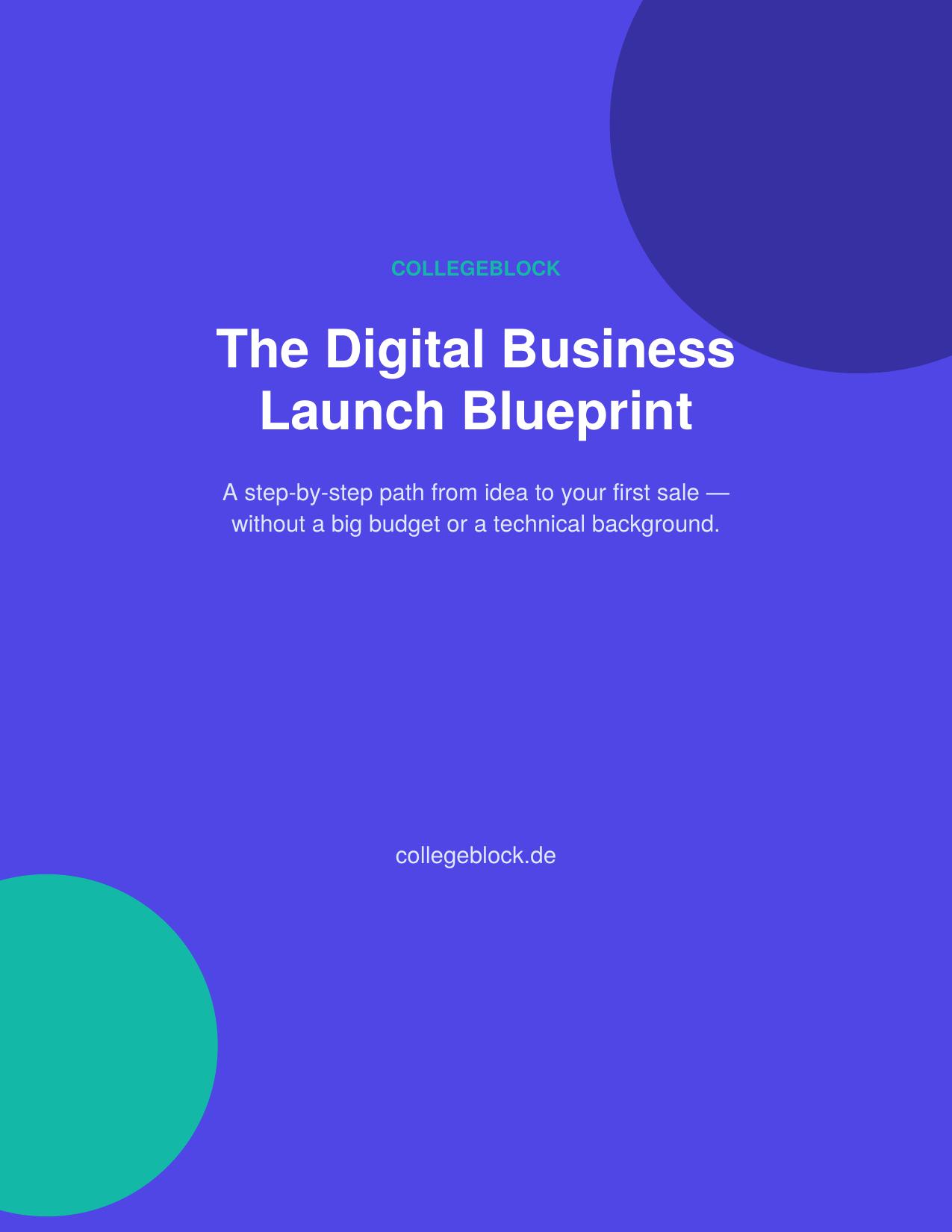 Digital Business Launch Blueprint cover
