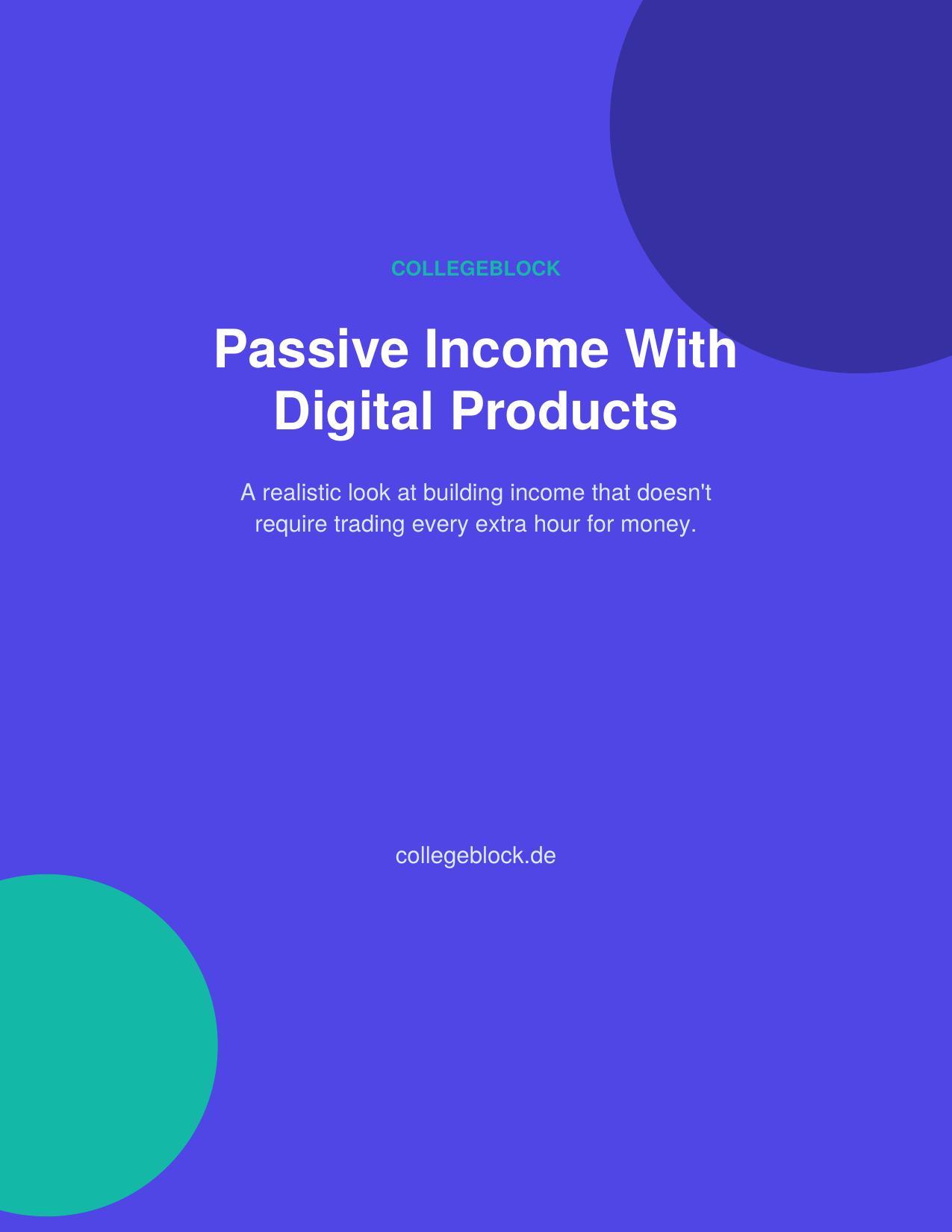 Passive Income ebook cover