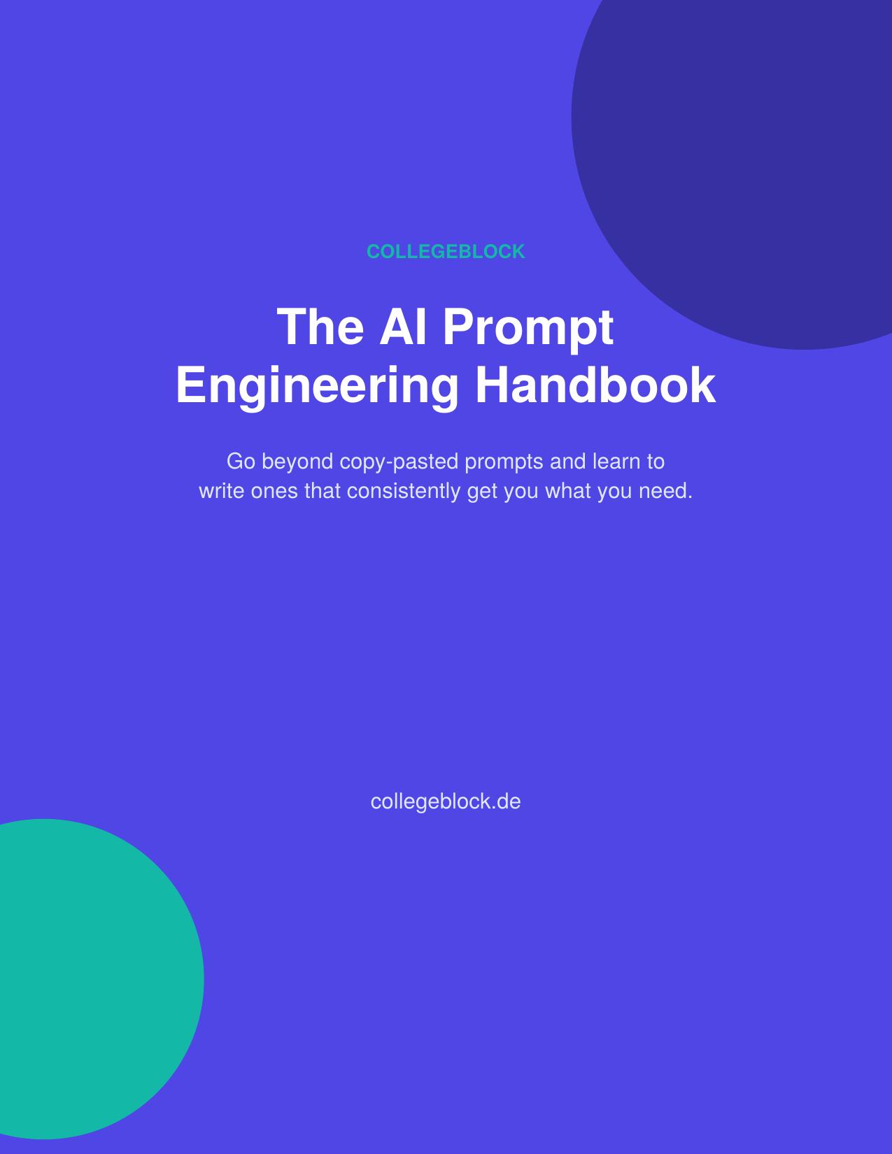 AI Prompt Engineering Handbook cover